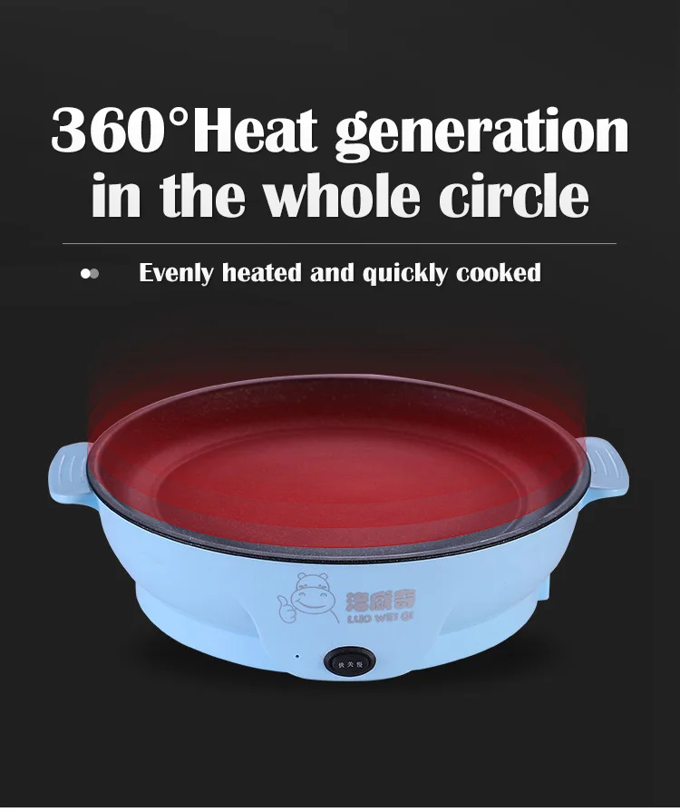 Electric Frying Pan Stainless Steel Stove Drip Pans Thermostats For