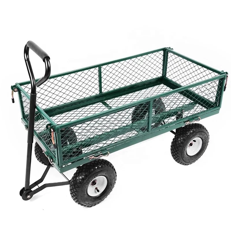 Yardworks Mesh Garden Carrying Rubbish Cart Wagon Buy Mesh Garden