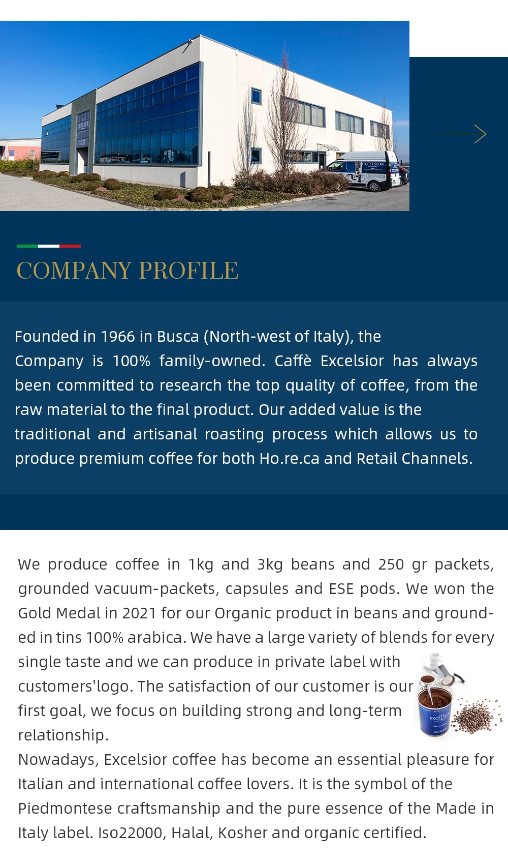 Italian Premium Medium Roast Instant Espresso 100 Decaffeinated Coffee