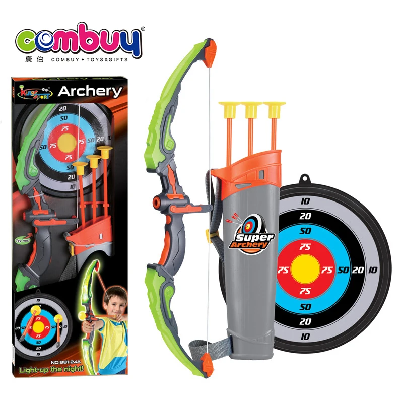 Arc Enfant KIZJORYA Lumineux - 2 Arcs + 20 Flèches Ventouses - Jeu Intérieur/extérieur 3-12 Ans