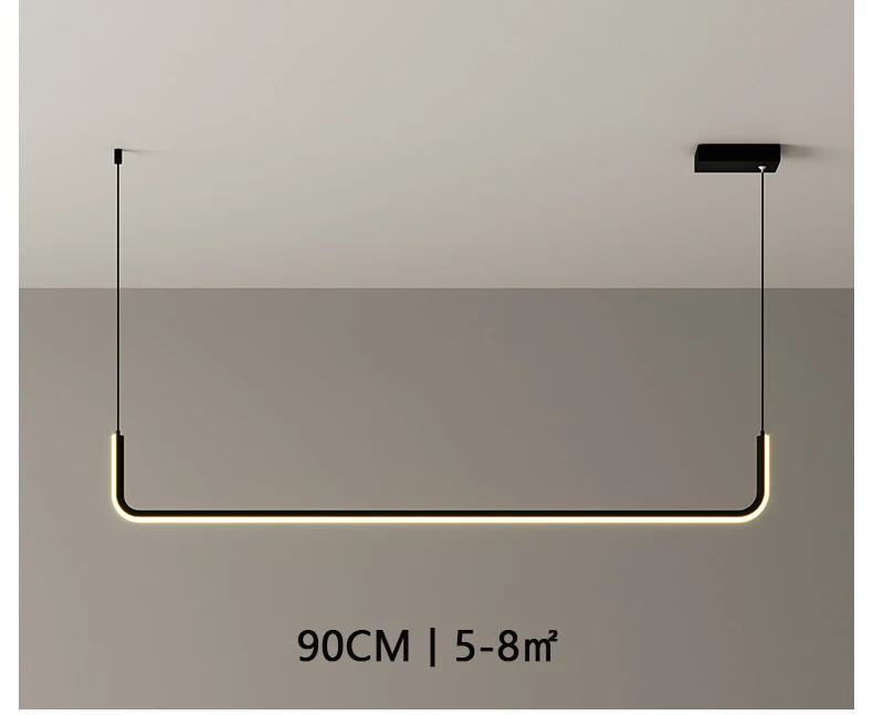 Nordic Style Bend Aluminum Paint Indoor Lighting Strobefree Dimmable