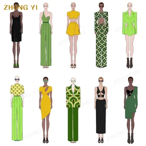 POXIAO High Quality Brands Cut And Sew Designing Women Clothing Custom Apparel Design Service Manufacturers Designer Clothes