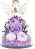 Lavender purple-rose-austin-babys breath-hydrangea