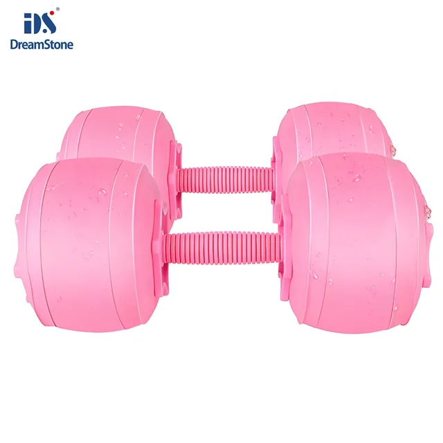 Dreamstone 5-6kg Water Filled Dumbbells Home Gym Exercise Equipment For Women Children 1 Pair Pink Fitness Yoga Dumbbell Sets