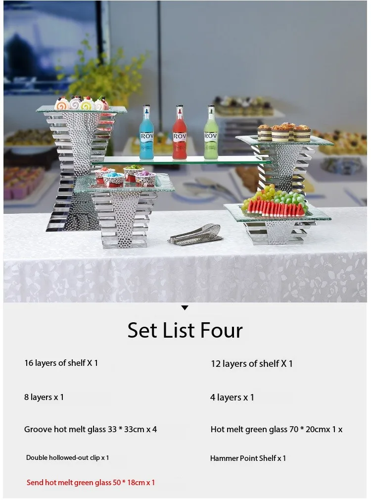 Fts Cake Stands Buffet Wedding Decoration Crystal Dessert Pedestal