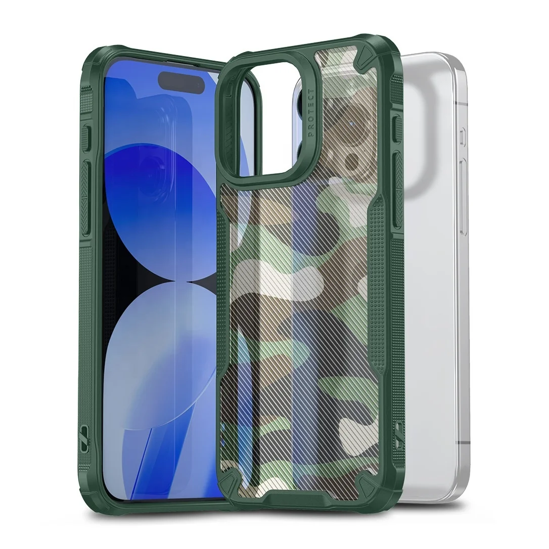 Camouflage Phone Case For Iphone 16 15 14 13 12 Plus Pro Max Hard Back Heavy Duty Shockproof Tpu Bumper Cover