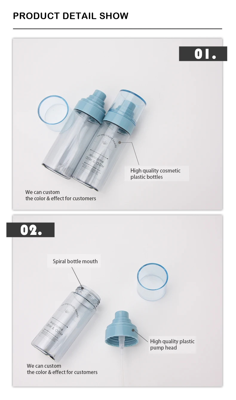 Round Shape Plastic Spray Bottle and High-quality Empty Body Mist ...