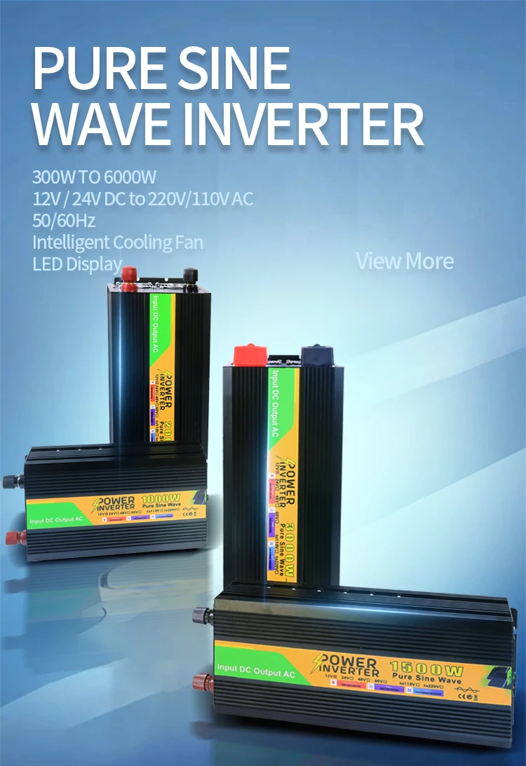 Full Power Heavy Duty Pure Sine Wave Dc Ac Invertor 5kw 24v 220v Power ...
