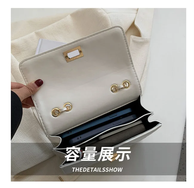 Latest Design Women Fashion Chain Soft Small PU Leather Shoulder Bags For Ladies