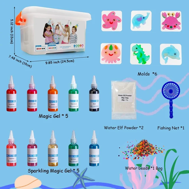 DIY Fairy Magic Water Kids 3D Handmade Kits Aqua Fairy Gel Toy Set