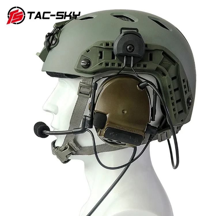 Ts Tac-sky Comtac Iii Tactical Helmet Fast Track Bracket Version ...