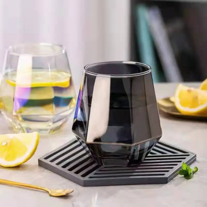 Цветная стеклянная чашка под заказ, стеклянная чашка highball, стеклянная посуда для ресторана, стеклянные стаканы для питья, бокалы для сока