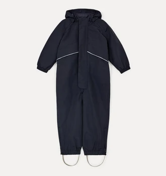 Custom Child taslon Waterproof Cute Solid Coverall suit Raincoat Kids Puddle Suit Baby Raincoat