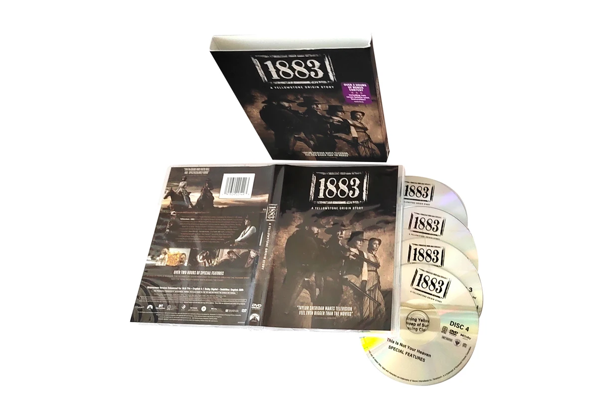 1883 Yellowstone Origin Story - 4 Dvds Wholesale Dvd Movies