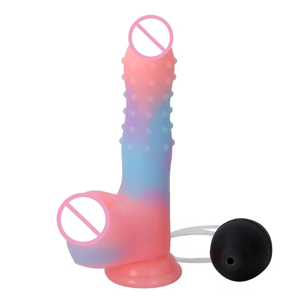 Water Spray Functional Silicone Dildo with Ejaculation Simulation of Final Climax Sex Enjoyment Female Adult Sex Products
