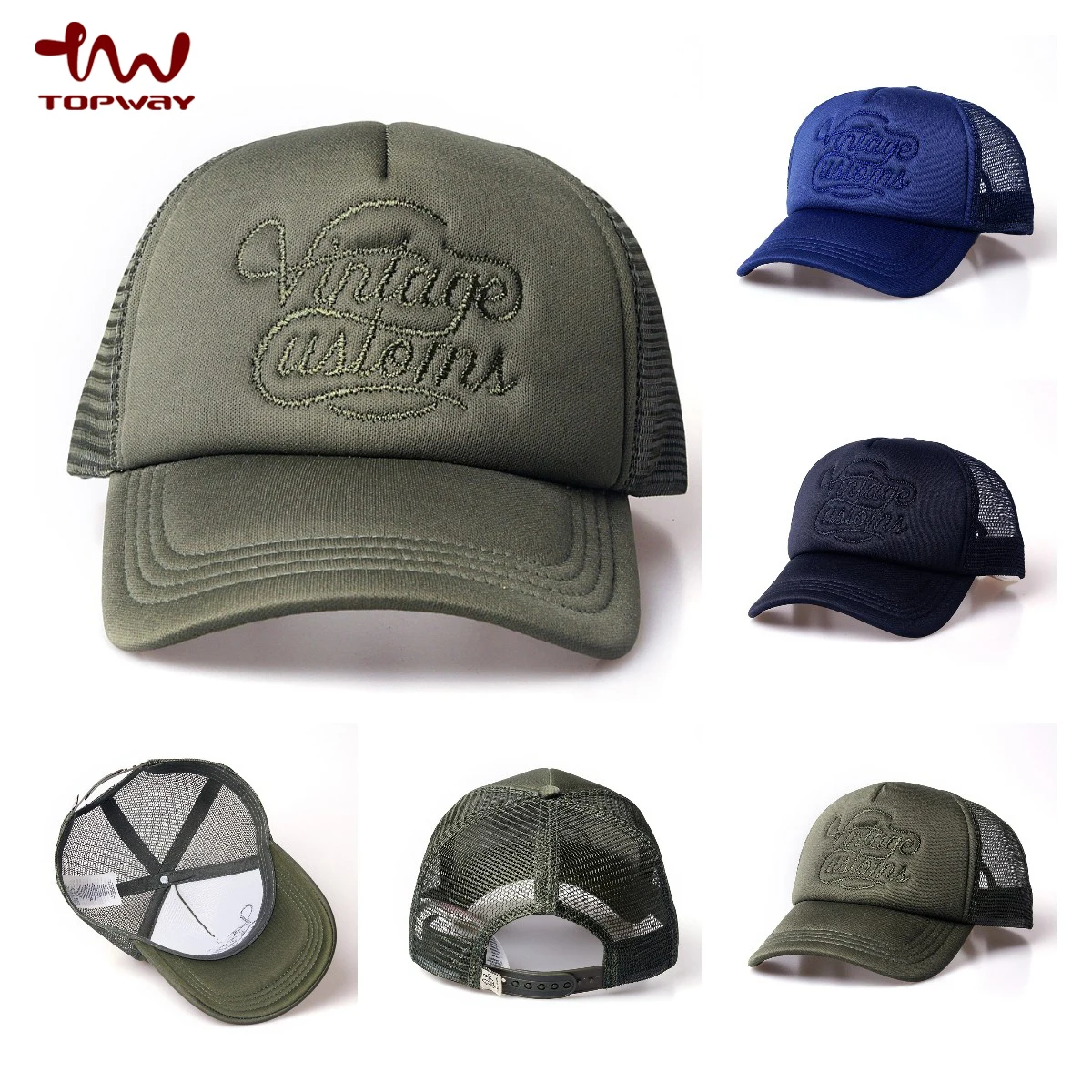 Wholesale Custom Waterproof 5 Panel Blank Embroidery Patch Trucker Cap