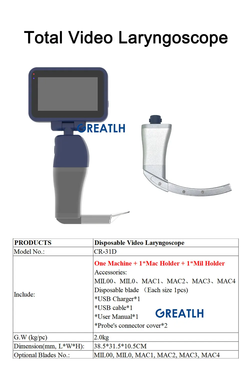 Surgical Instruments Manufacturing Handheld Reused/ Disposable Video ...