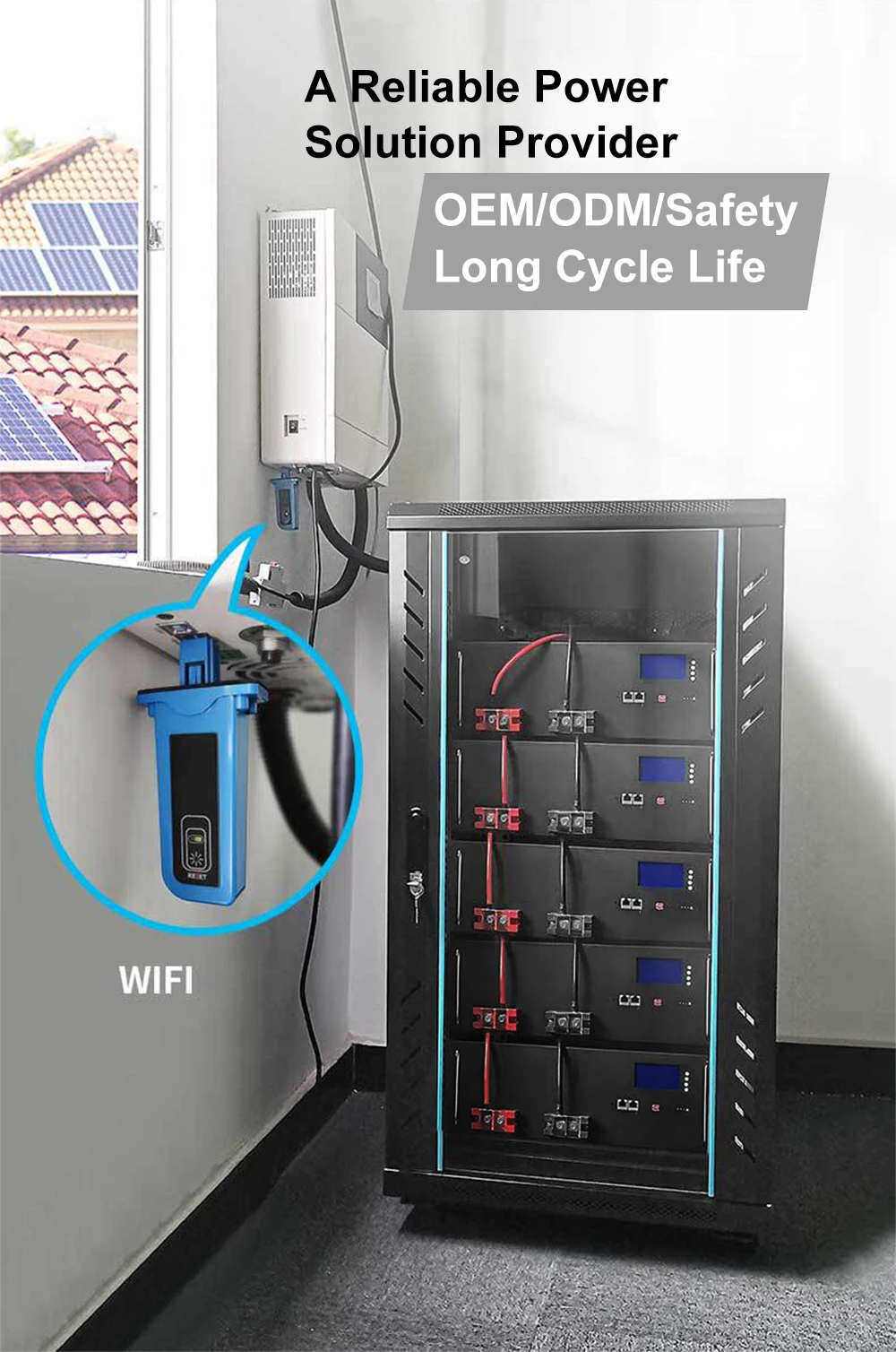 Smart Off-Grid Storage Energy Storage System ESS 48v 200ah 10kwh Storage Lfp 5 Years Warranty Lifepo4 Battery