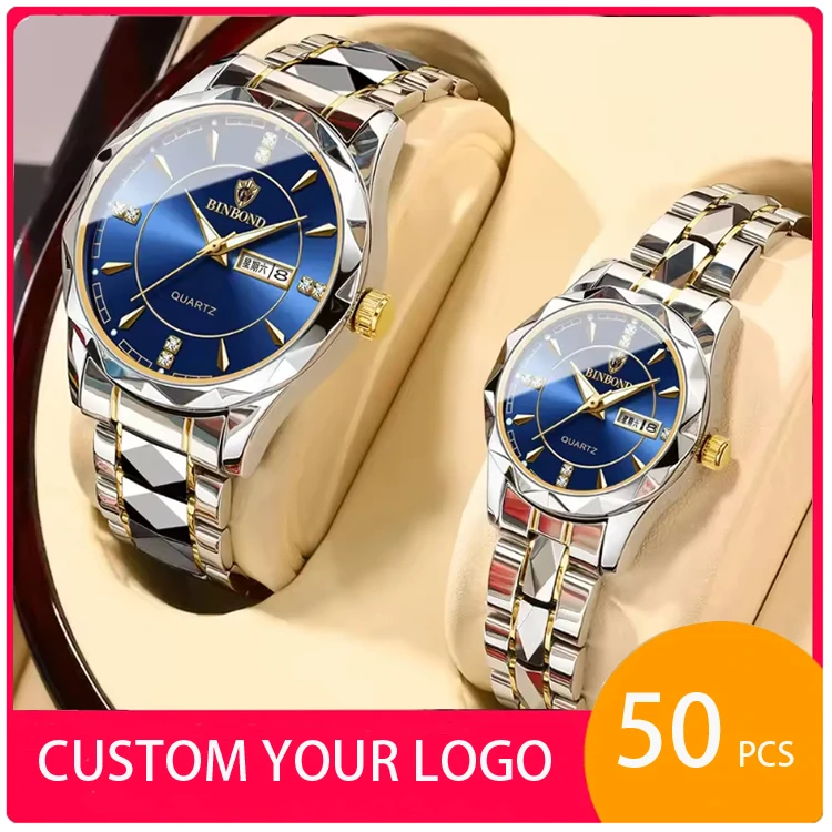 Binbond 5552 Luxury Quartz Watches - Waterproof & Luminous