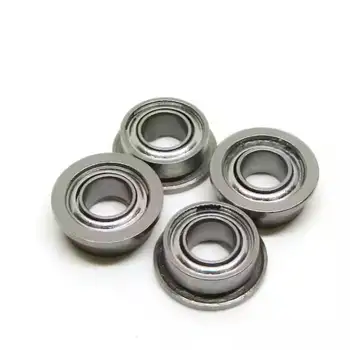Mini Deep Groove Ball Bearings Stainless Ceramic Hybrid Flanged Bearing Chrome Steel P2 Precision Rating for Restaurant