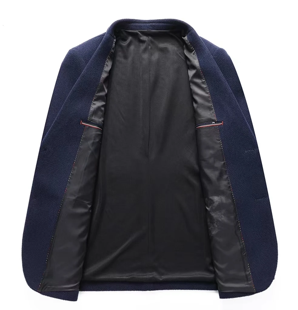 Casual Blazers Men Cashmere Coat British Stylish Vintage Male Business Jacket Handsome Trend Wool Overcoat_voghion.com