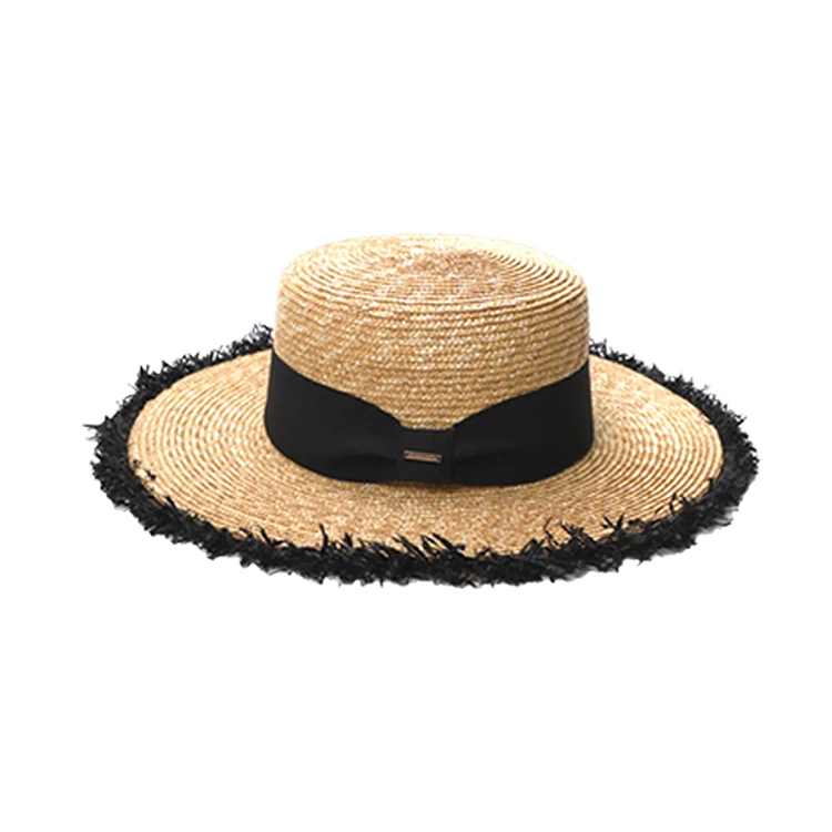 Wholesale Summer Flat Large Brim Boater 