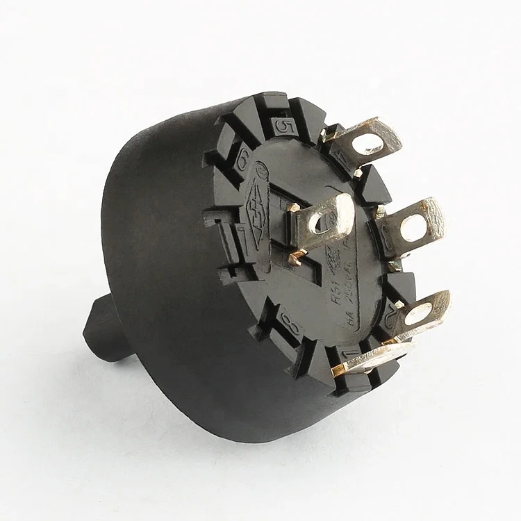 7 position rotary switch with ip55 5 pin rotary volume switch