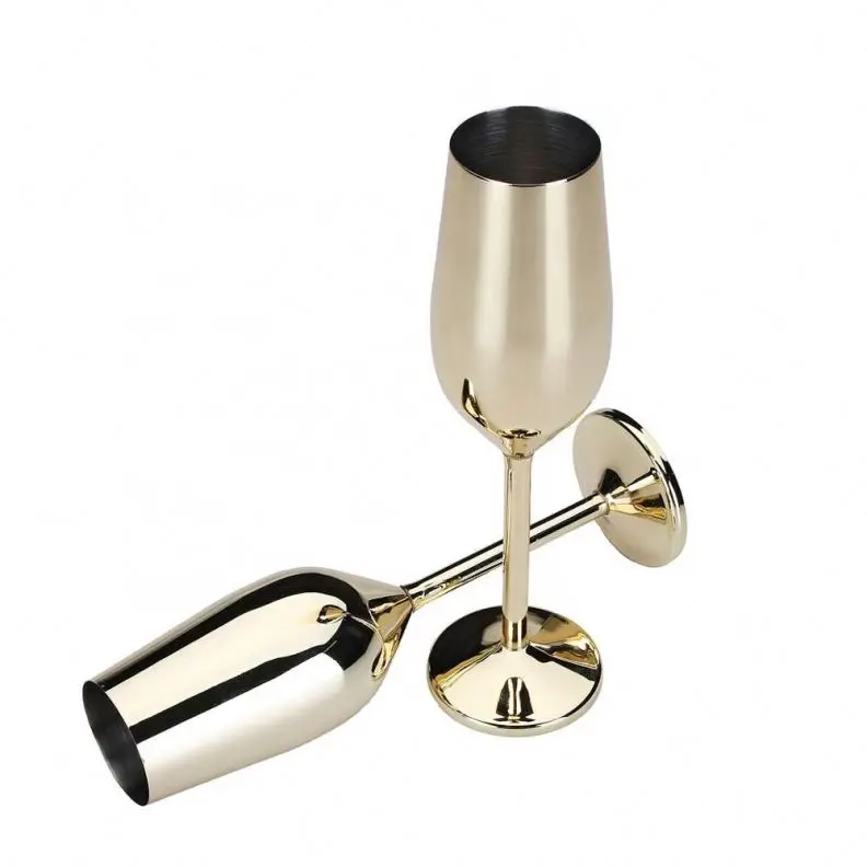 Unbreakable Gold Champagne Flute – Luxury Bubbly Goblets & Glasses –  Wonderful Addition