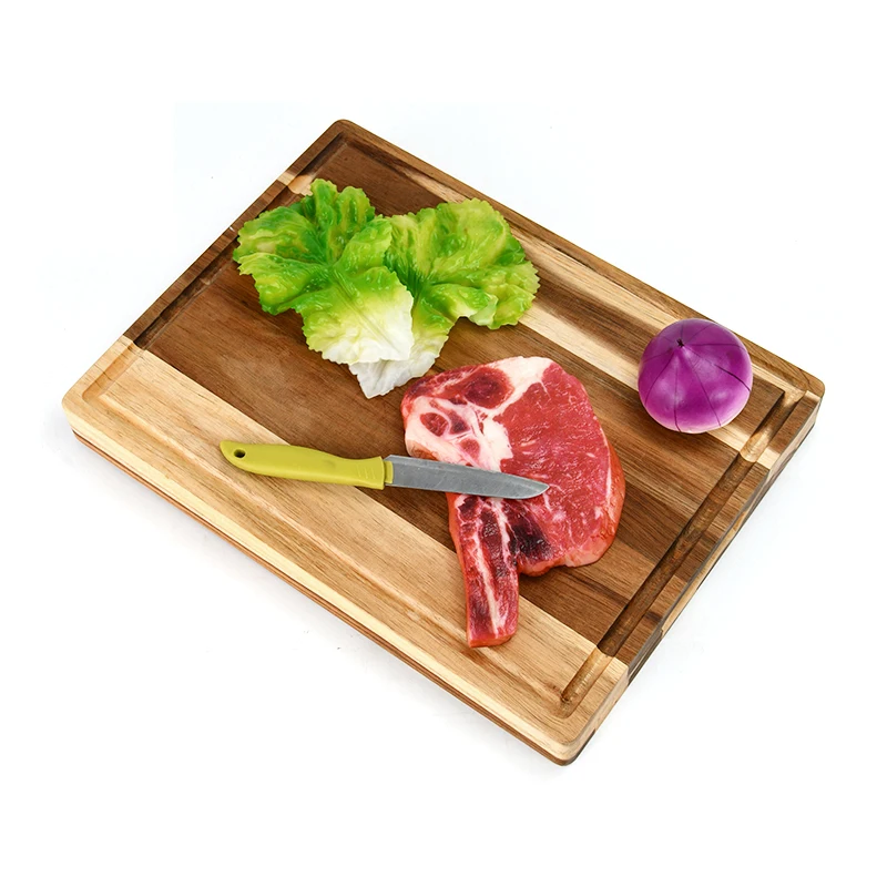 Kitchen Professional Wooden Acacia Wood Cutting Board Rectangle Meat