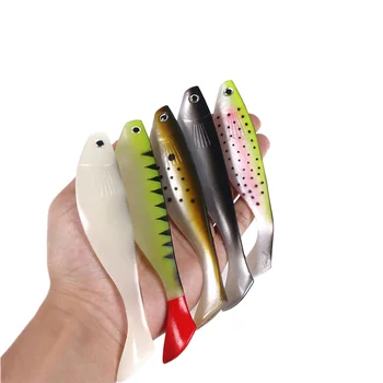 Cross-border Deep Sea Fishing 15cm 26g Large Mermaid Bionic T-tail Soft Fish Lure Saltwater Artificial Bait – Soft Lure – view 2