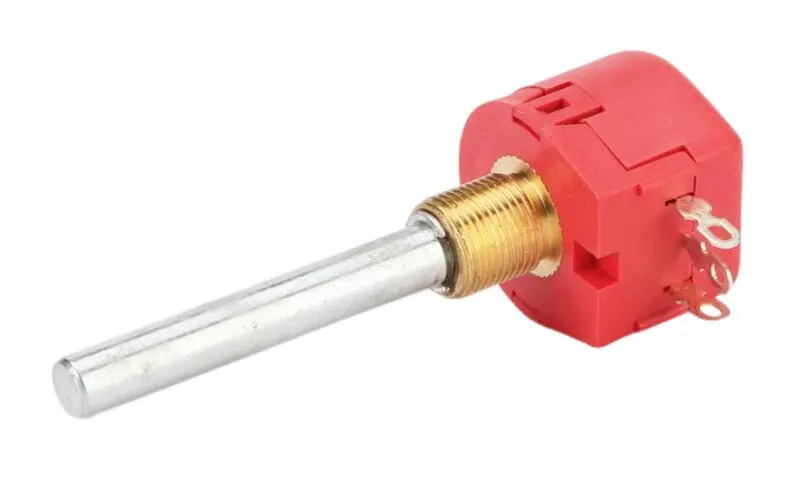WX118 Red 23mm 49mm shaft linear 1k 2k 5k 10k 22k ohm 1w 5% Single Turn Wirewound Potentiometer