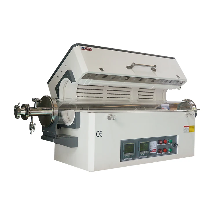 
 Две зоны нагрева 1200 градусов Трубчатая Печь  