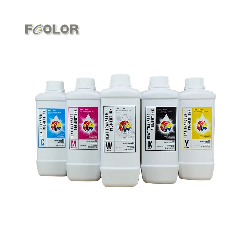 Fcolor New Bright Color 1000ml Pigment DTF Film Ink For Epson L1800 XP600 4720