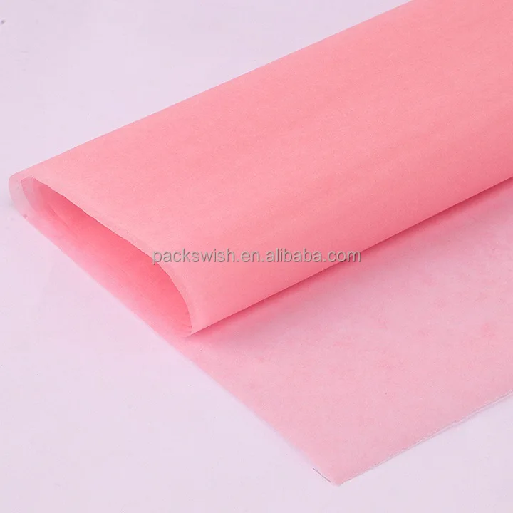 Premium Quality Custom Logo Printed 50x70cm Pink Gift Wrapping Tissue