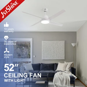 1stshine Ceiling Fan Adjustable LED Lighting Wind Speeds Reversible Motor BLDC Ceiling Fan With Light
