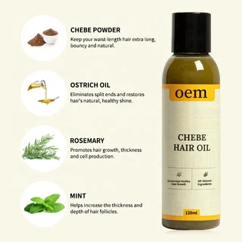 Custom Organic Chebe Hair Growth Oil For Black Women Rejuvenates Soft And Silky Smooth Hair Chebe Hair Growth Serum