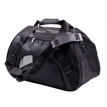 Outdoor Pet Bag For Cat Dog Carrier Outside Portable Large Capacity Pet Handbag Folding Nylon with Plush Cushion