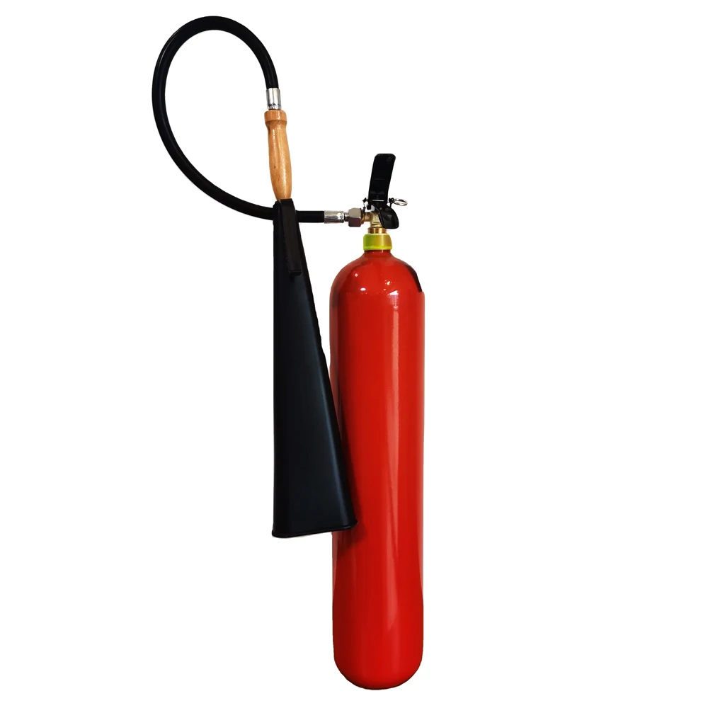 Co2 Fire Extinguisher Sign Portable Carbon Easy To Used 5kg Chrome