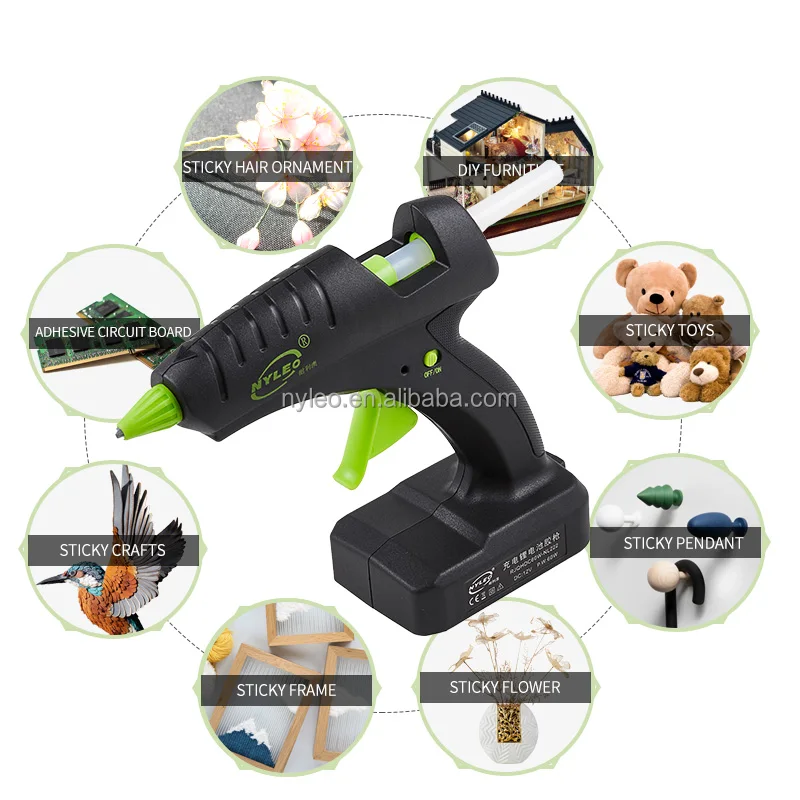 Li Battery Cordless Hot Glue Gun 60W 12V DC Diameter 10.8-11.5mm Glue  Sticks - Buy Li Battery Cordless Hot Glue Gun 60W 12V DC Diameter  10.8-11.5mm Glue Sticks Product on