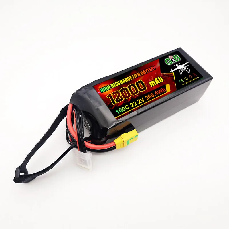 GEB 6S 12S FPV 22.2V 50C 100C 12000mAh hommeltuigbattery 16000/22000/27000/30000/33000/35000mAh soliede toestandbattery vir FPV hommeltuig