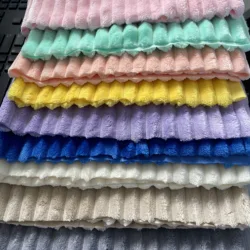 Minky, вельветовые штаны в горошек из 100% полиэстера, Вельветовая ткань для сумок, курток