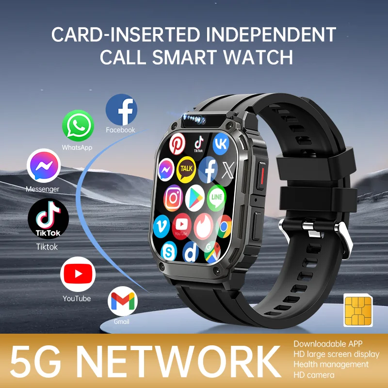 4G SIM GPS Smartwatch for Men 2G+16G Android 200W Camera Wifi Wireless Call Music Play I aperçu 3