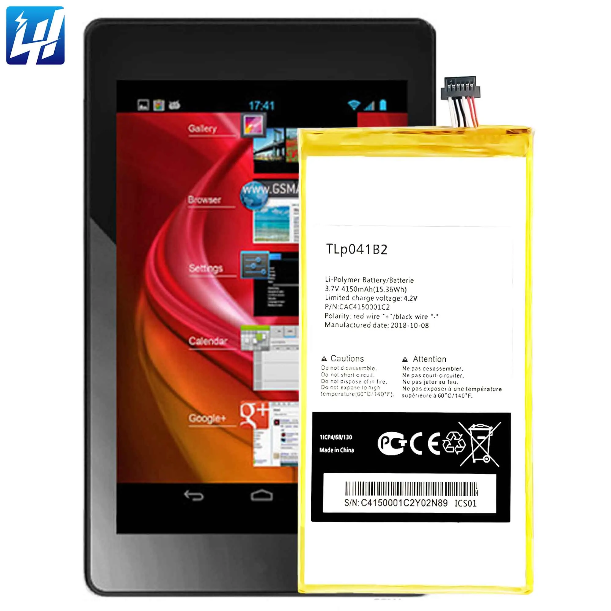 3,7V Akku Li-Ion für Alcatel One Touch 4005D 5020D 5020T 5020X Evolve 2