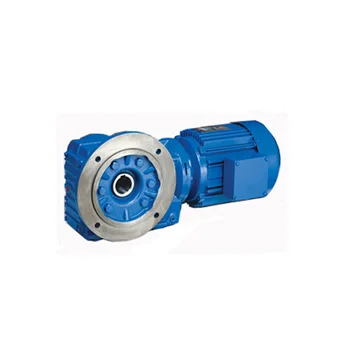 KAF Series high transmission efficiency Helical bevel gear reducer Gear box with hollow shaft and flange