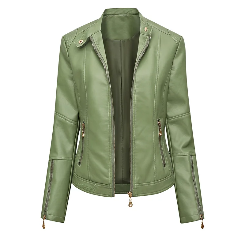 Women's faux leather jackets sale Clearance