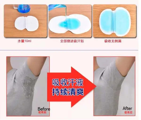 Underarm Sweat  Pad Armpit Antiperspirant Deodorant Sweat-absorbent Stickers_P 