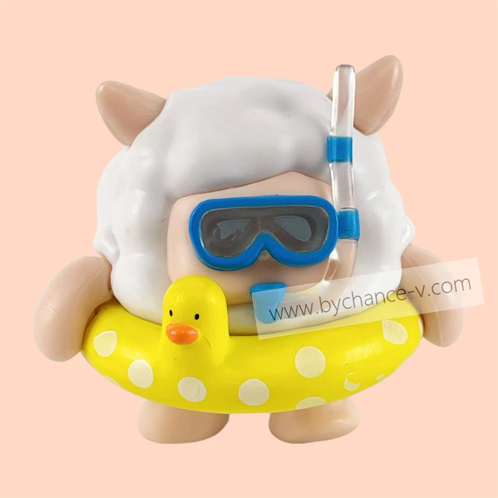 Cosplay Baby Lamb Designer Toy Adorable Sheep in Different Costume Plastic Figure Animal Theme Blind Box Toy