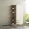 Armoire 2 portes, 2 tiroirs, 1 étagère latérale