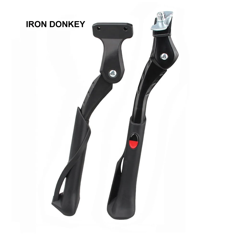 IRONDONKEY Adjustable Bicycle Kickstand Electric Vehicle Stand with Foot Brace Bike Accessories for Road Bike Parking