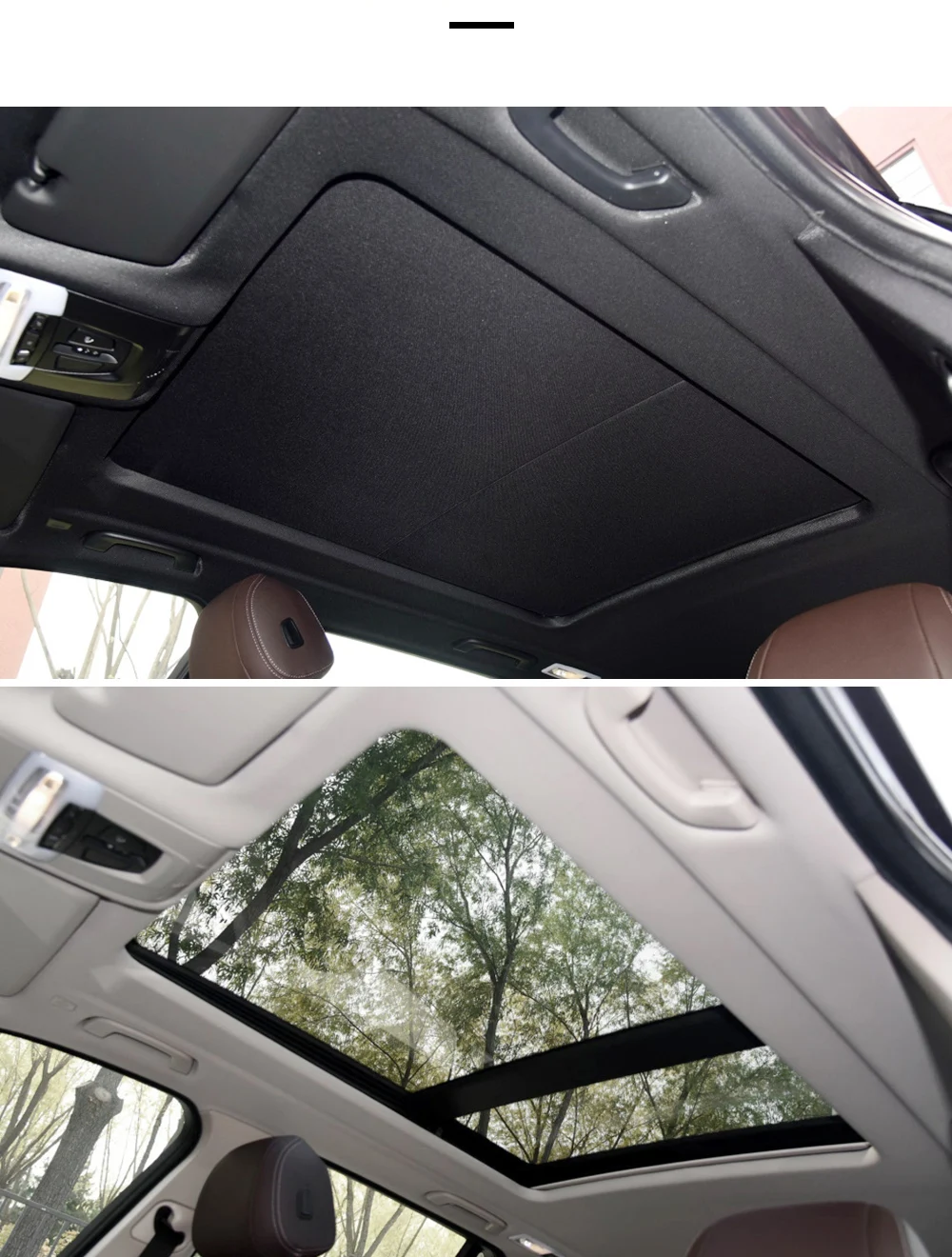 For Bmw X5 New Black Car Sunroof Sun Visor Repair Kit Sunroof Curtain